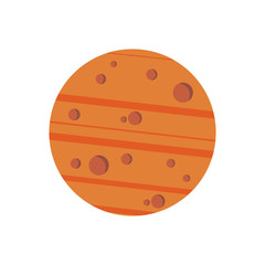 Planet icon on white background for graphic and web design, Modern simple vector sign. Internet concept. Trendy symbol for website design web button or mobile app