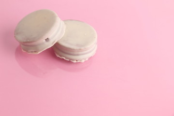 Chocolate cakes and dulce de leche, typical in Argentina. called Alfajores