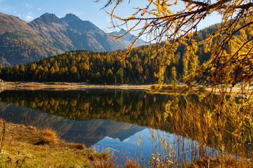 Mountainlake in Autumn