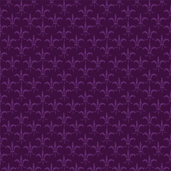 Mardi Gras Carnival seamless pattern with fleur-de-lis. Vector illustration EPS10.