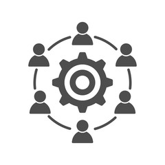 Development interacting communication meeting icon