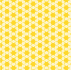 Yellow geometric seamless pattern.