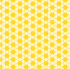 Yellow geometric seamless pattern.