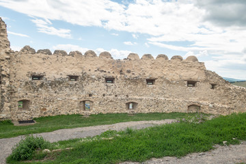 View of Rupea Fortress in Transylvania, Romania