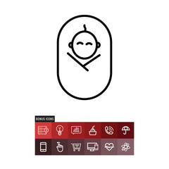 Newborn vector icon