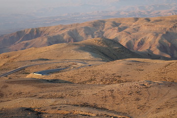 Fototapeta premium Jordan. The landscape of the desert King's Road