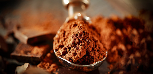 Darksweet chocolate. Hero product shot photo. Free space for your text. 