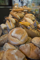 Group of Various Types of Bread, and Loaves inside a Bakery