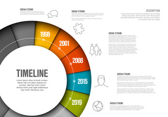Vector Infographic timeline template