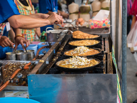Street food in Thai local market