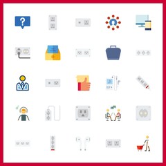 25 smartphone icon. Vector illustration smartphone set. chat and chatting icons for smartphone works