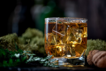 Whiskey with ice