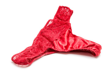 Red Thong isolated on white