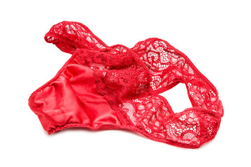 Red Thong isolated on white