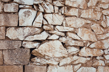 Natural texture wall white of stone