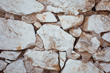Natural texture wall white of stone