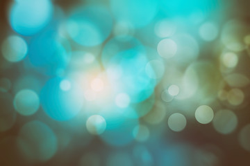 Blue bokeh abstract background.