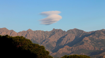 Mountains behind Calvi