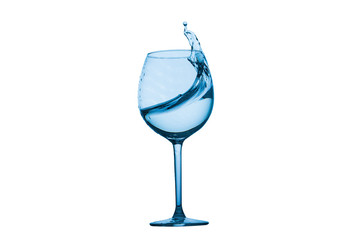 Water splashing from a glass