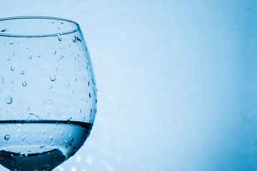Water splashing from a glass