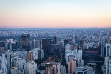 Fototapeta na wymiar Aerial view from Sao Paulo
