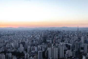 Aerial view from Sao Paulo