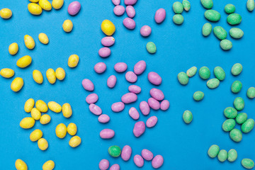 Different colorful fruit candy