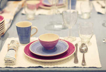 festively served table