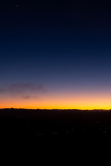 Sunrise in the mountains