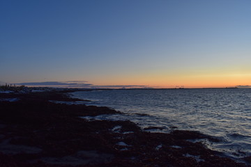 Fototapeta premium Abendrot - Sonnenuntergang - Strand
