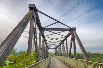 Fußgängerbrücke in der Brache Vondern
