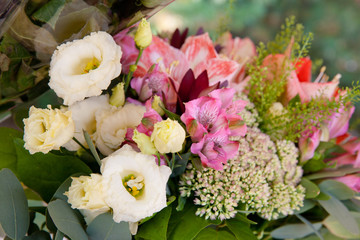 Bouquet of different flowers.