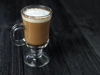 Glass of Irish coffee