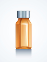 Flask ampoule medical. Vector drawing