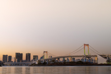 Fototapeta na wymiar Tokyo Bay Sunset