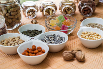 Jelly and nuts