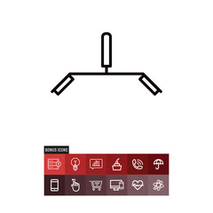 Weight bar vector icon