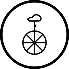 Vector Unicycle Icon © IYIKON