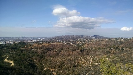 Mountaintop View of Los Angeles California