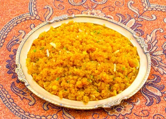 Indian Special Sweet Food Halwa 