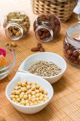 Jelly and nuts
