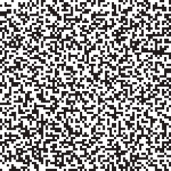 Seamless abstract black and white monochrome background. Digital pixel noise pattern