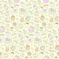 sweet coffee valetine patern