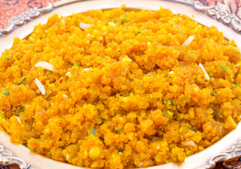 Indian Special Sweet Food Halwa 