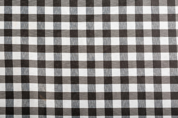 Checkered cloth napkin - Top view