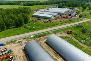 Fototapeta na wymiar Farmer machine yard in Verhovina. Russia