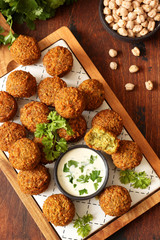 Fresh vegetarian falafel 