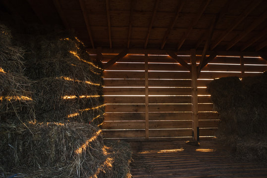 Barn at the ranch for storing hay