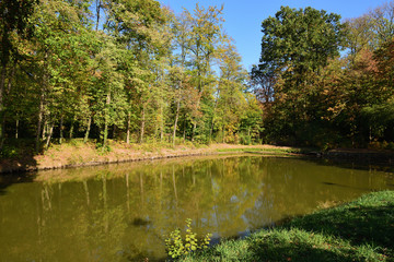 parkanlage bei schloss nordkirchen in coesfeld
