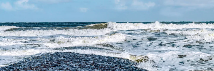 Tuinposter Surfen op de Noordzee © brandy1258